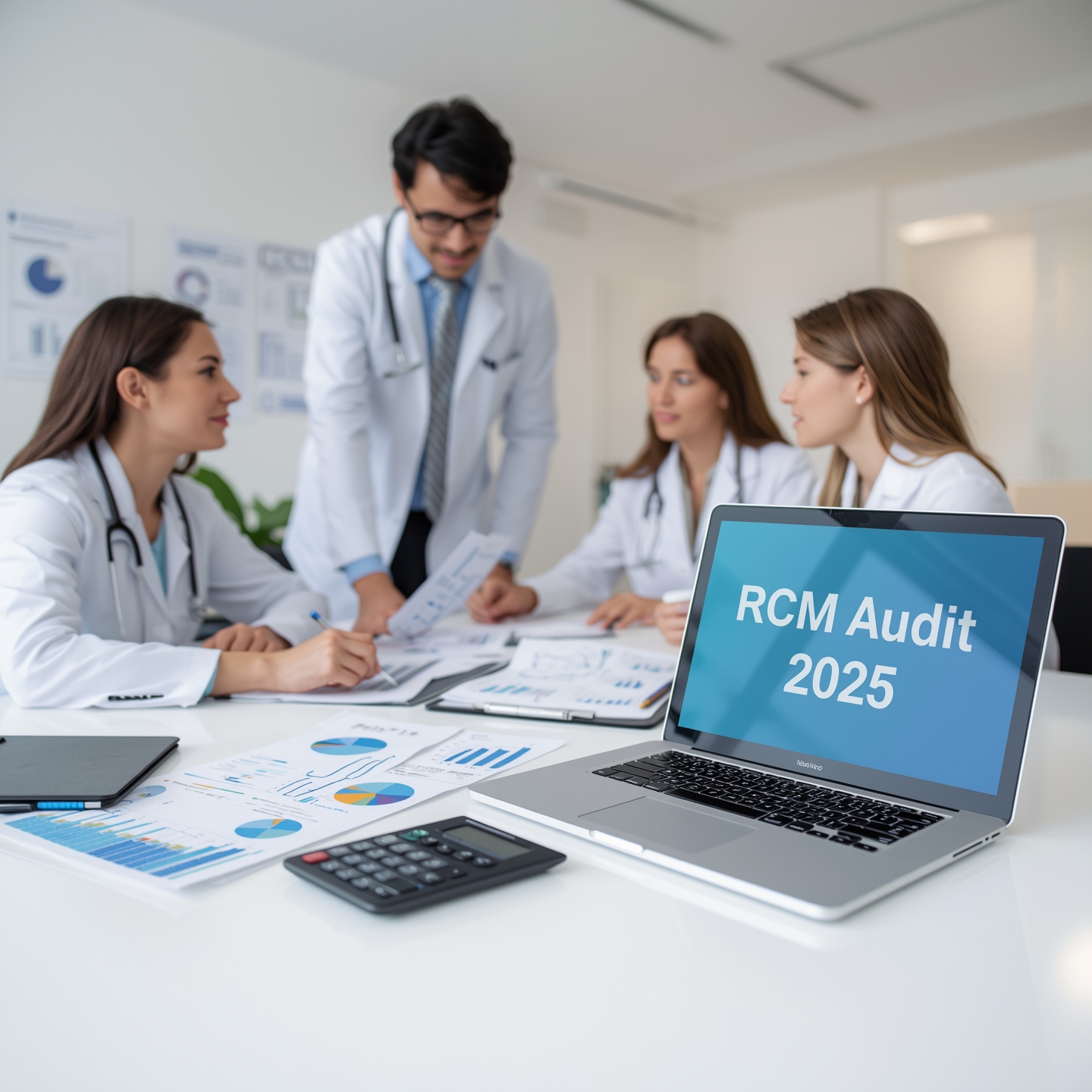 RCM audit importance 2025: healthcare billing team reviewing revenue cycle management for compliance and revenue optimization
